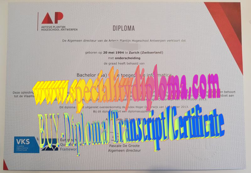 Best Fake AP Hogeschool Antwerpen Diploma