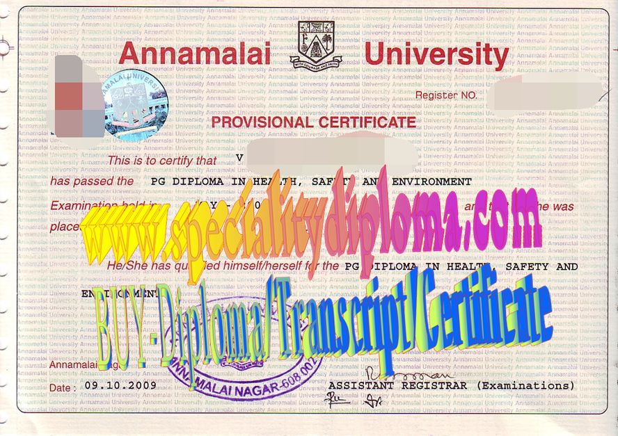 Best Fake Annamalai University Diploma