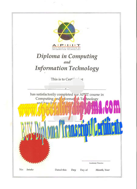 Best Fake Asia Pacific University of Technology Innovation Diploma