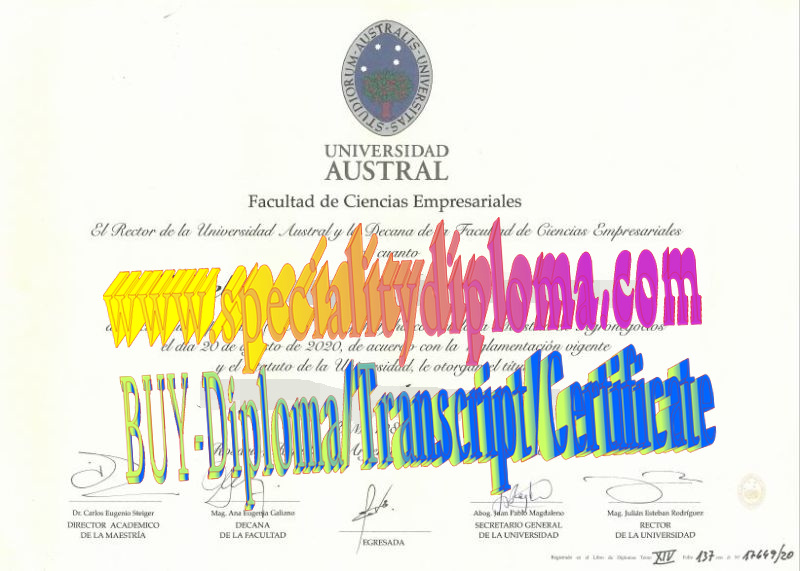 Best Fake Austral University Diploma