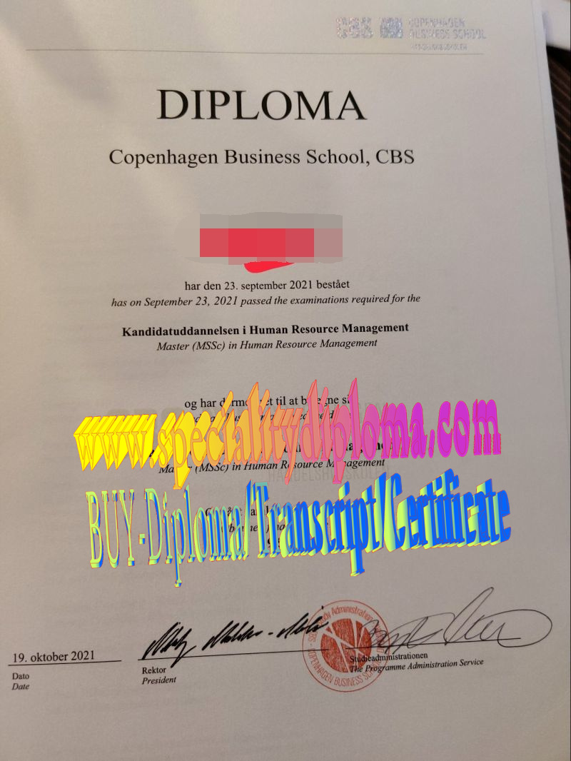 Best Fake Copenhagen Business School Diploma