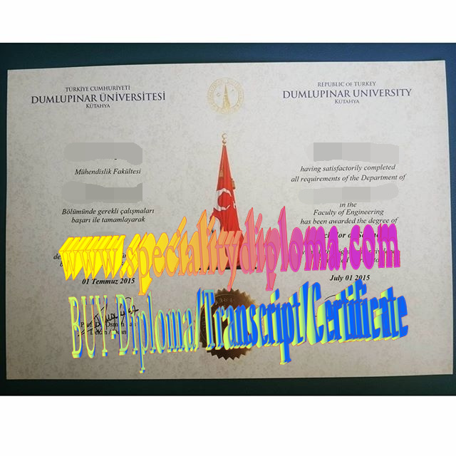 Best Fake Dumlupinar University Diploma