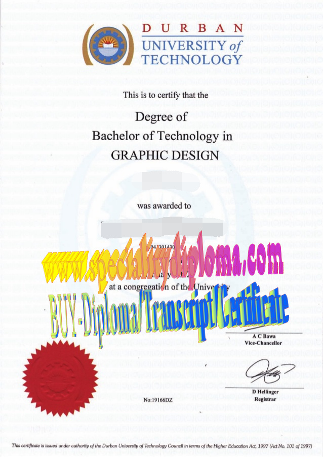 Best Fake Durban University of Technology Diploma