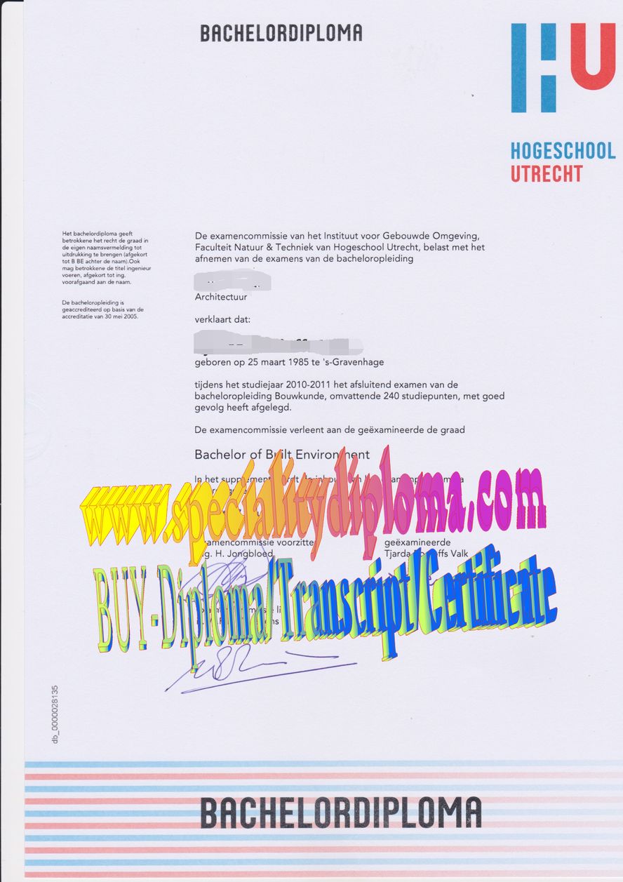 Best Fake Hogeschool Utrecht Diploma