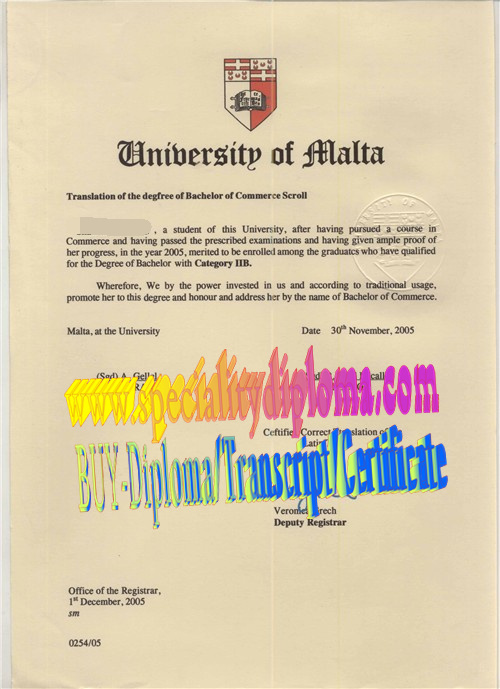 Best Fake L Università ta Malta Diploma