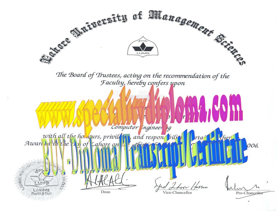 Best Fake Lahore University of Management Sciences Diploma