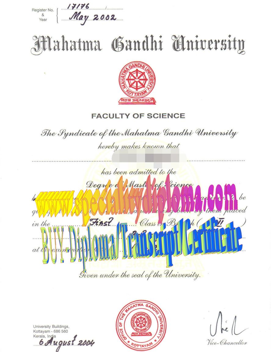 Best Fake Mahatma Gandhi University Diploma