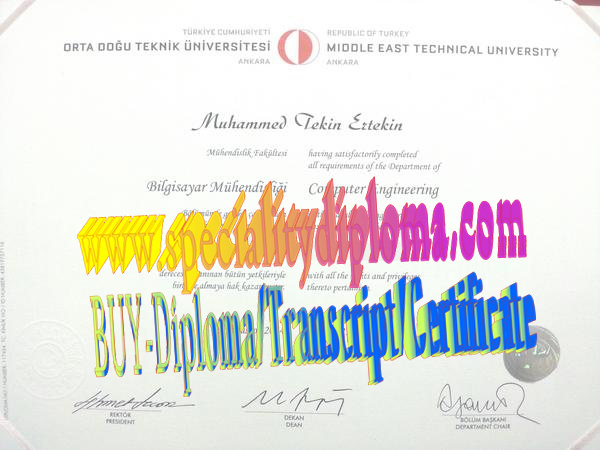 Best Fake Middle East Technical University Diploma