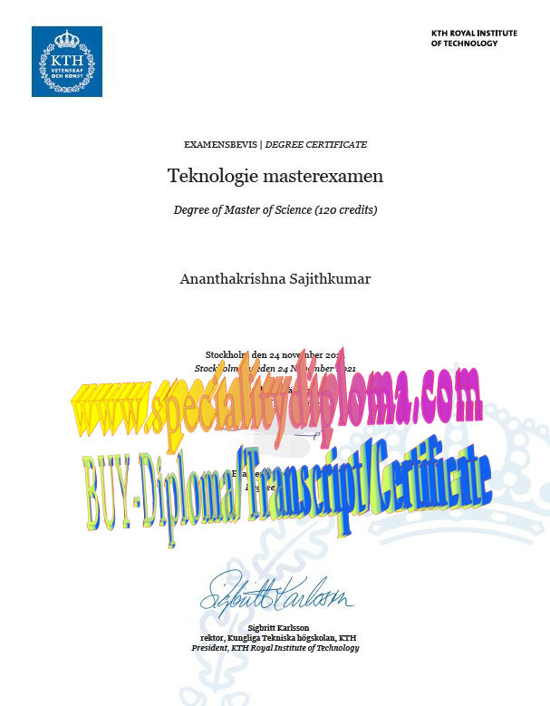 Best Fake Royal Institute of Technolog Diploma