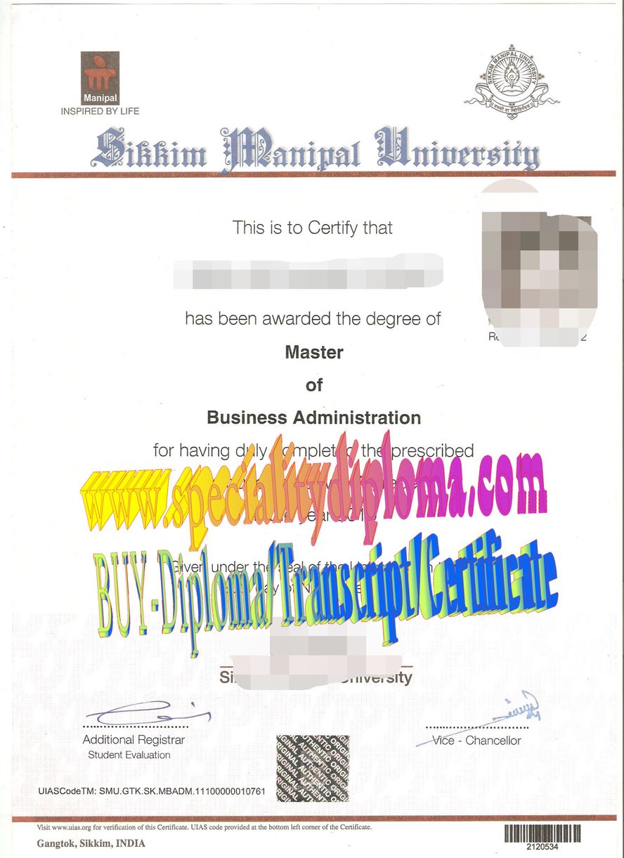 Best Fake Sikkim Manipal University Diploma