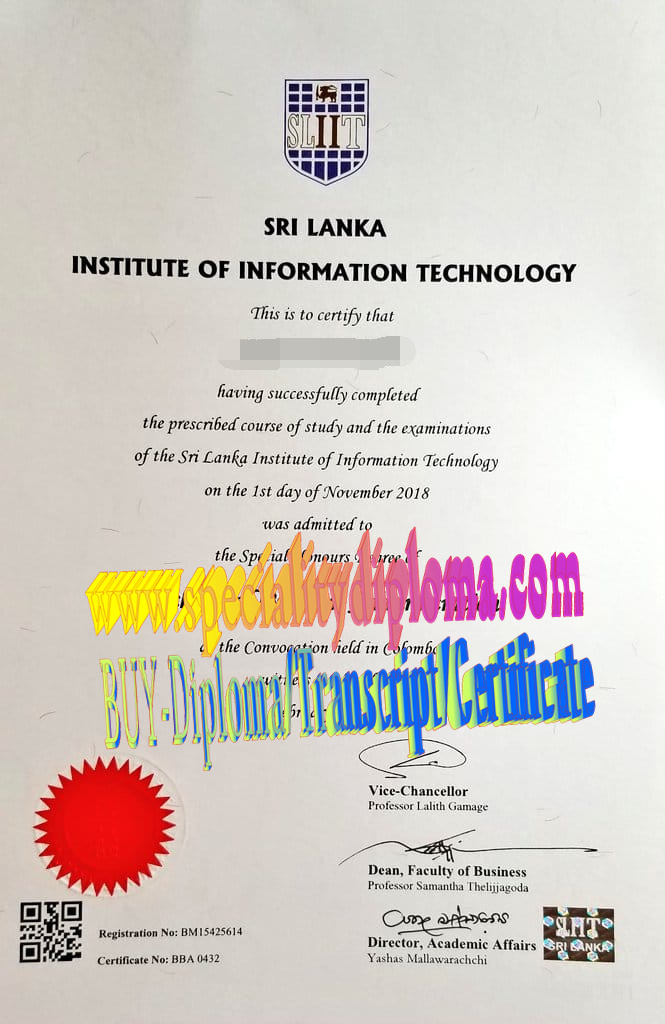 Best Fake SriLanka Institute of Information Technology Diploma