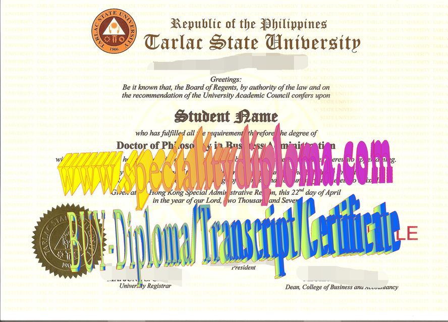 Best Fake Tarra State University Diploma