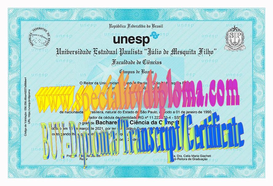 Best Fake Universidade Estadual Paulista Diploma