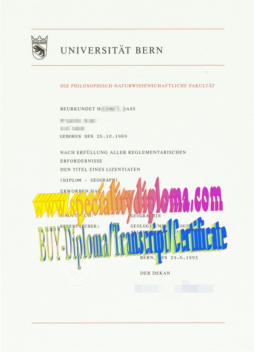 Best Fake Universitat Bern Diploma