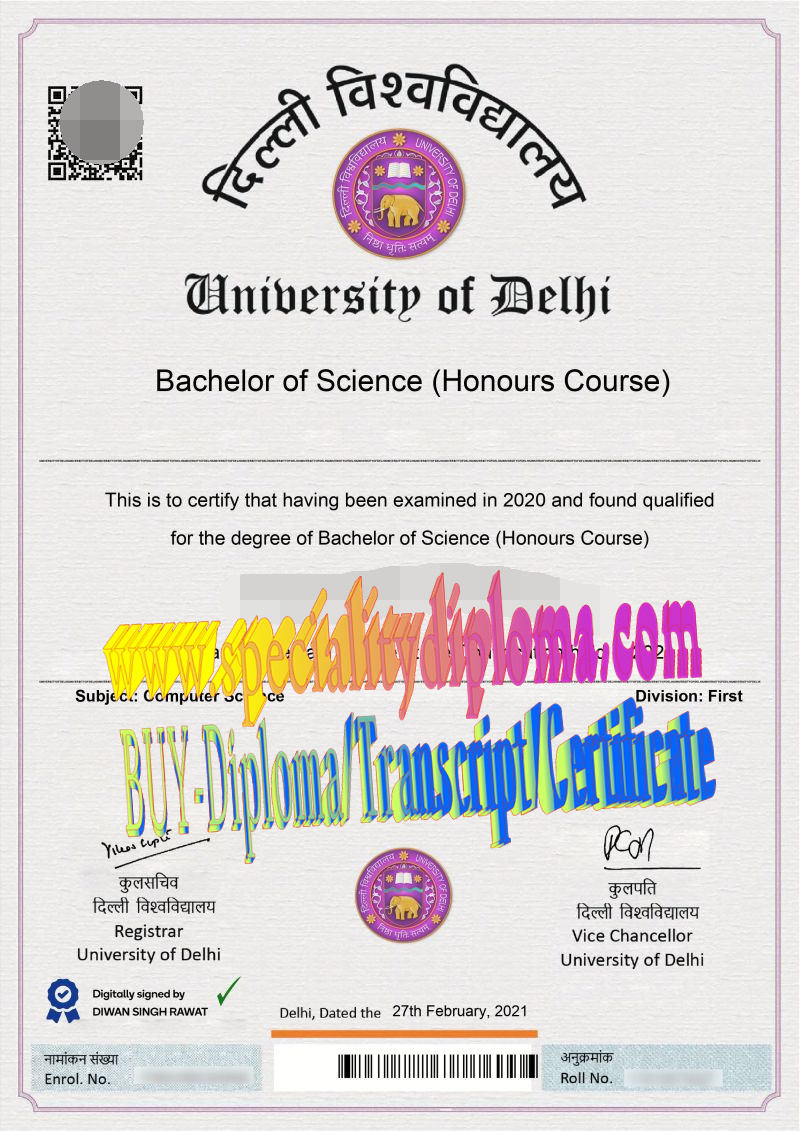 Best Fake University of Delhi Diploma