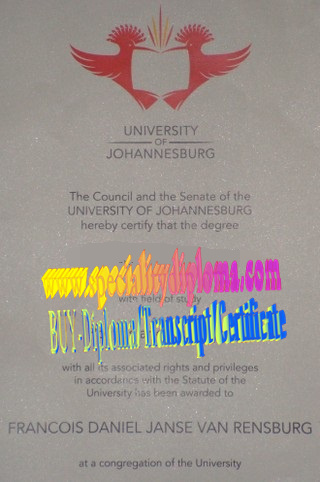 Best Fake University of Johannesburg Diploma