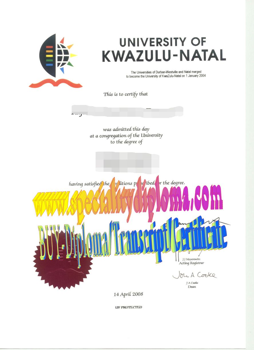 Best Fake University of KwaZulu Natal Diploma