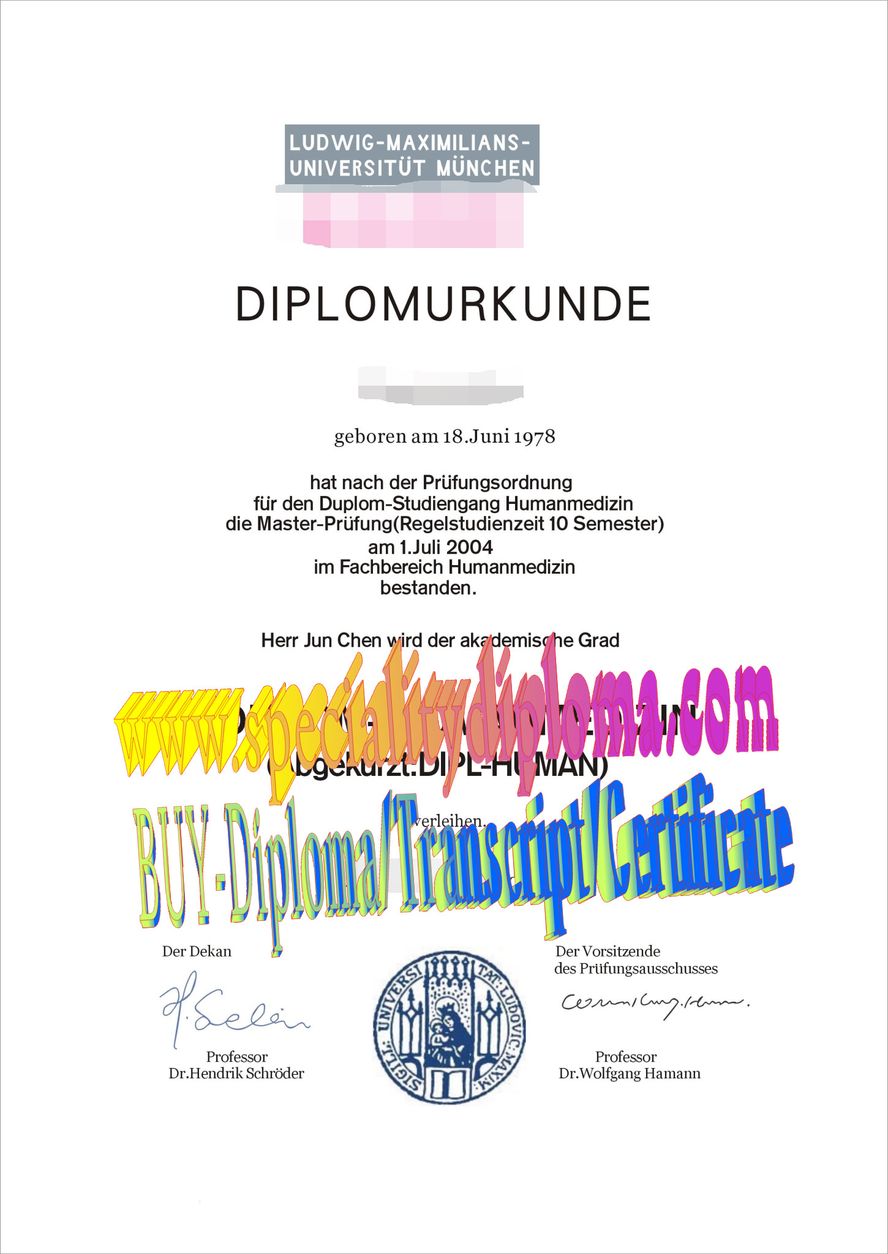 Best Fake University of Munich Diploma