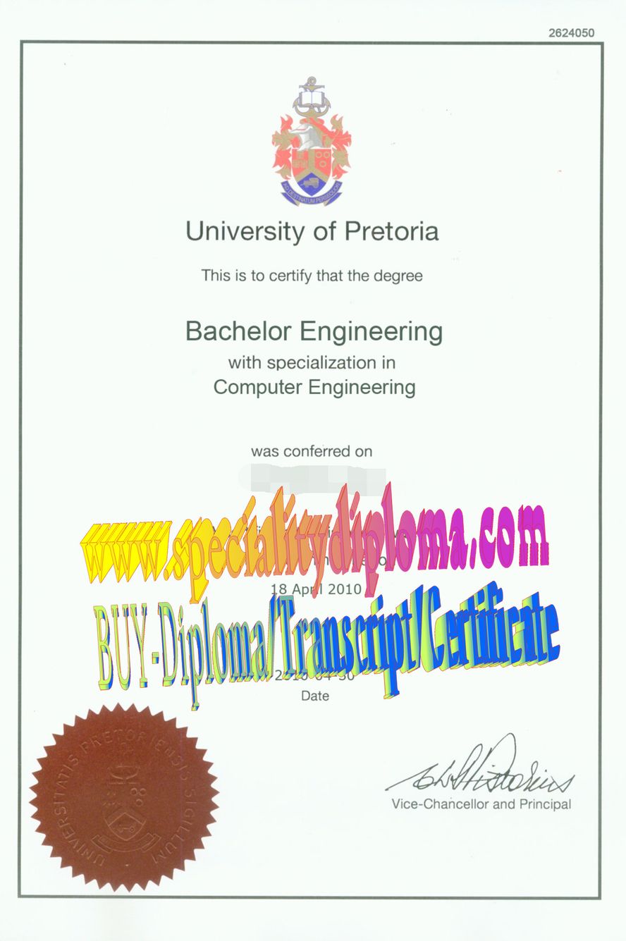 Best Fake University of Pretoria Diploma