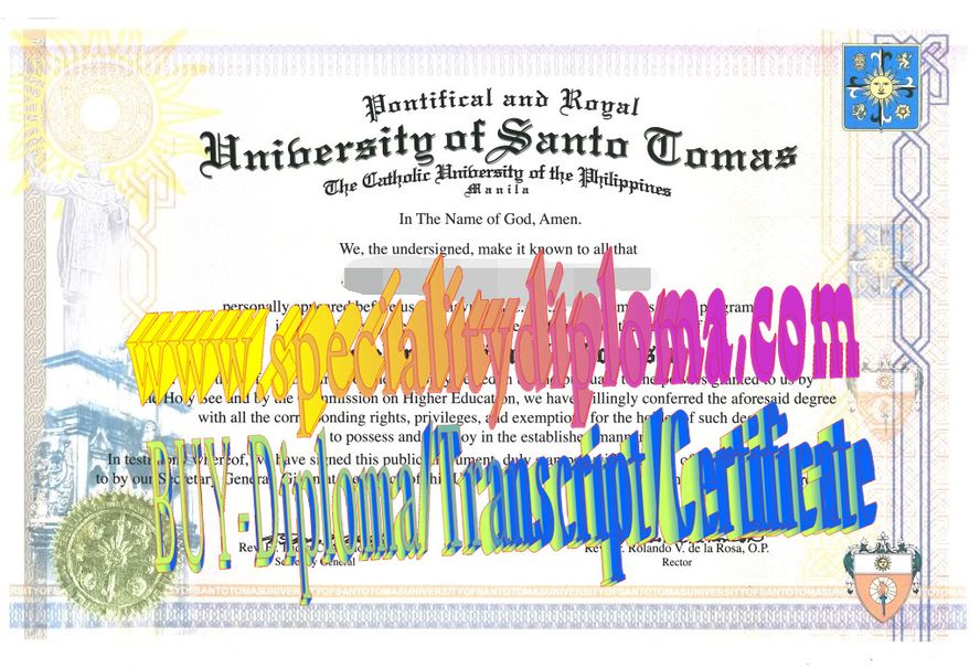 Best Fake University of Santo Tomas Diploma