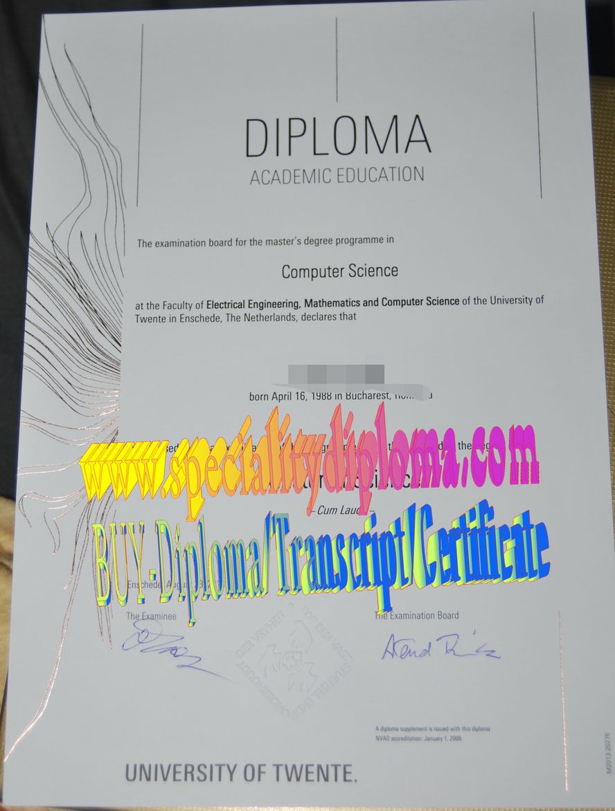 Best Fake University of Twente Diploma