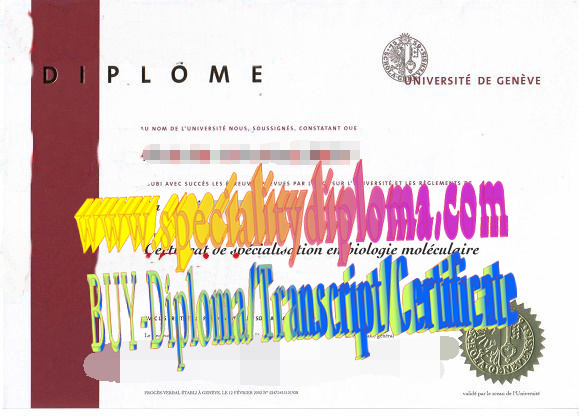 Best Fake Université de Genève Diploma