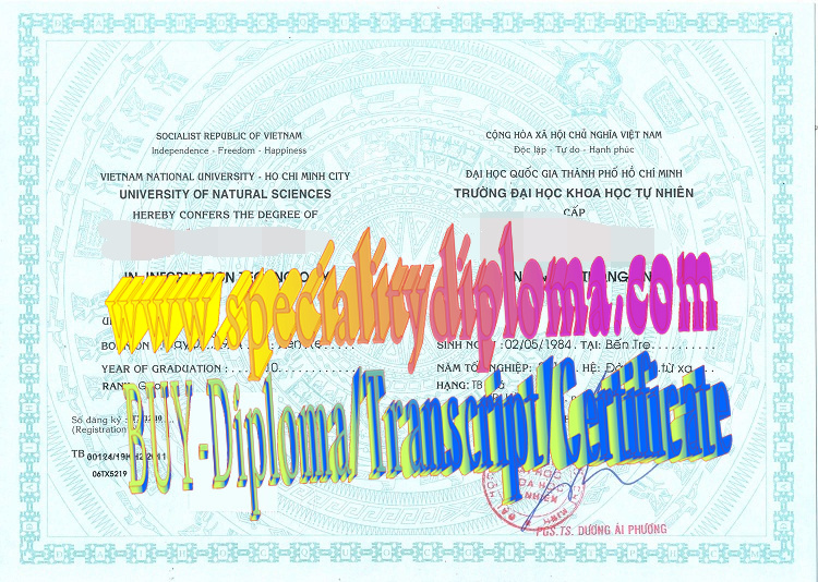 Best Fake Vietnam National University Ho Chi Minh City Diploma