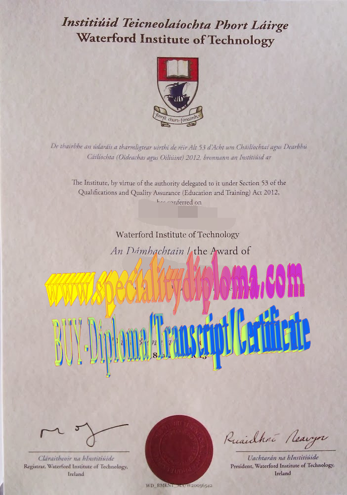 Best Fake Waterford Institute of Technology Diploma