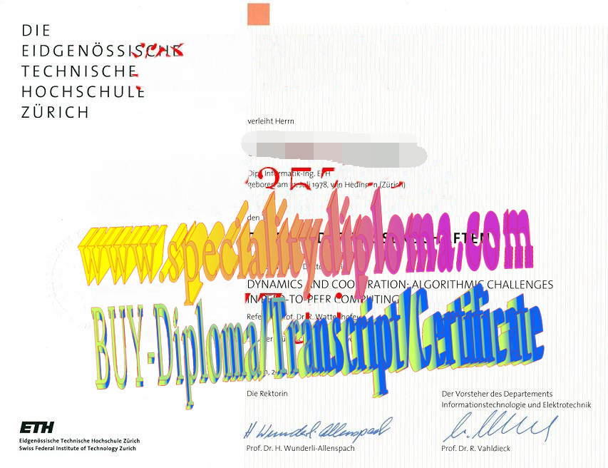 Best Fake Zurich Federal Institute of Technology Diploma