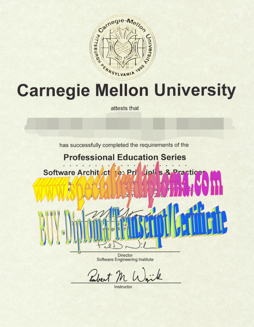 Best Fake carnegie mellon University Diploma