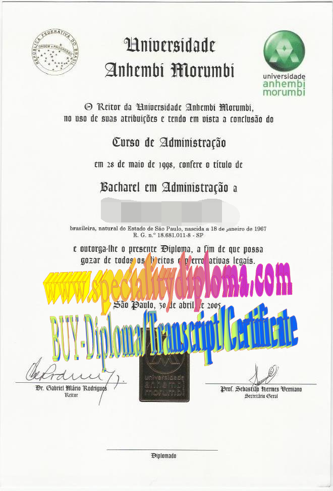 Best Fake universidade anhembi morumbi Diploma