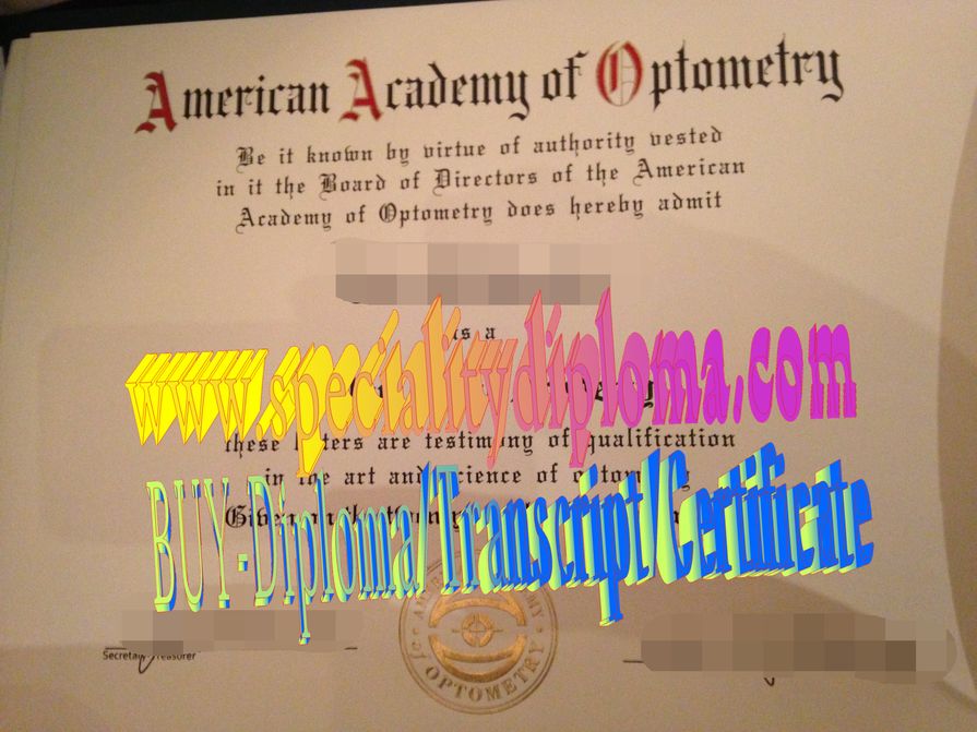 Buy American Academy of Vision Diploma Online