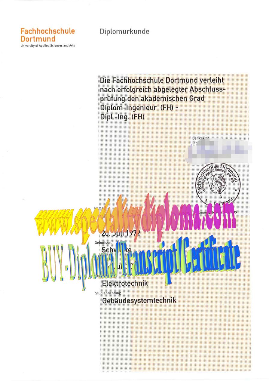 Buy Fachhochschule Dortmund Diploma Online