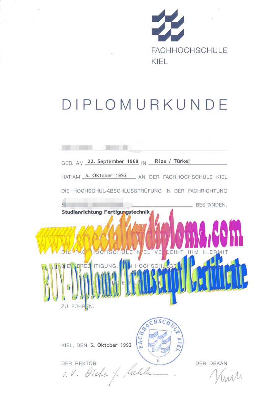 Buy Fachhochschule Kiel Diploma Online