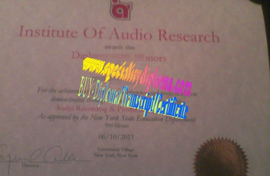 Buy Institute of Audio Research Diploma Online