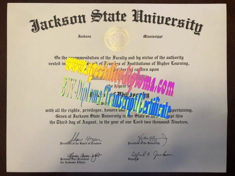 Buy Jackson State University Diploma Online