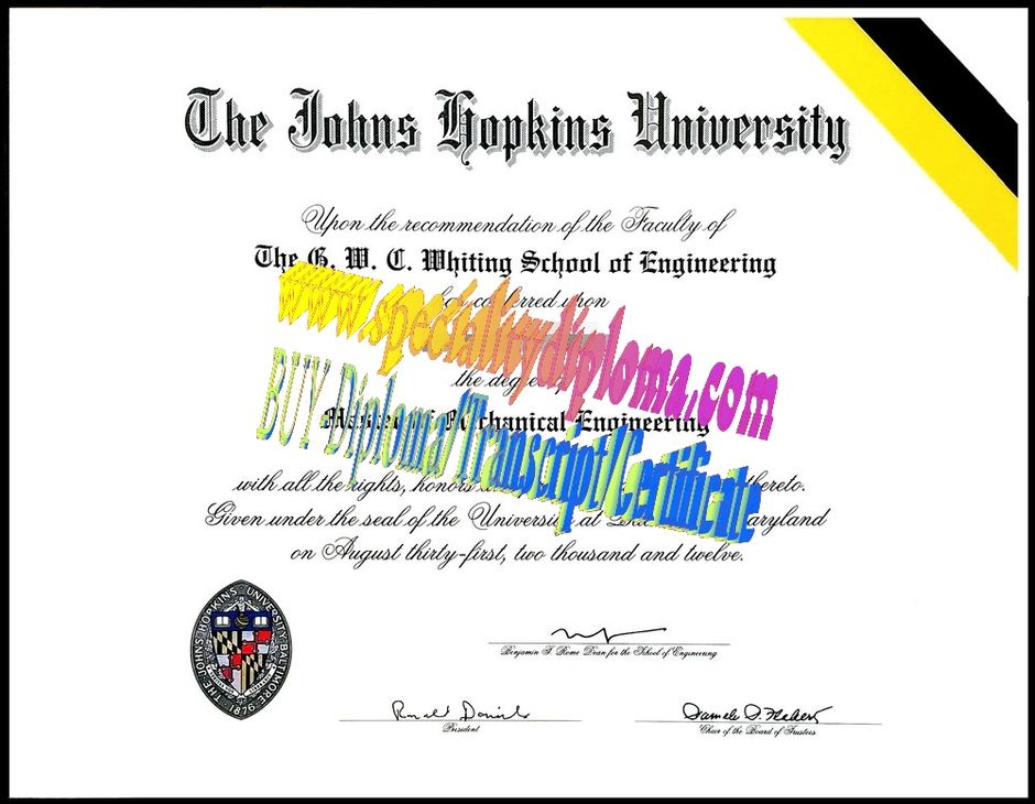 Buy Johns Hopkins University Diploma Online