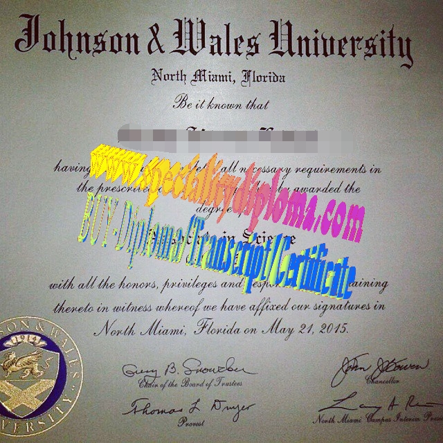 Buy Johnson Wales University Diploma Online