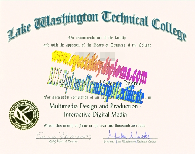 Buy Lake Washington Technical College Diploma Online