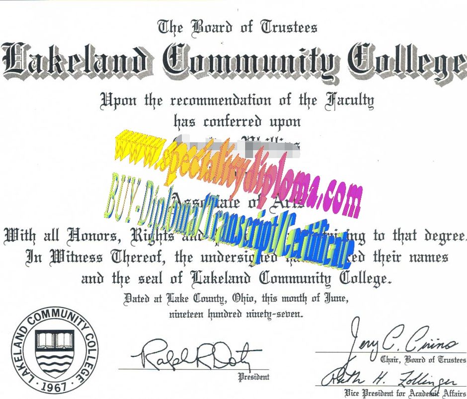 Buy Lakeland Community College Diploma Online