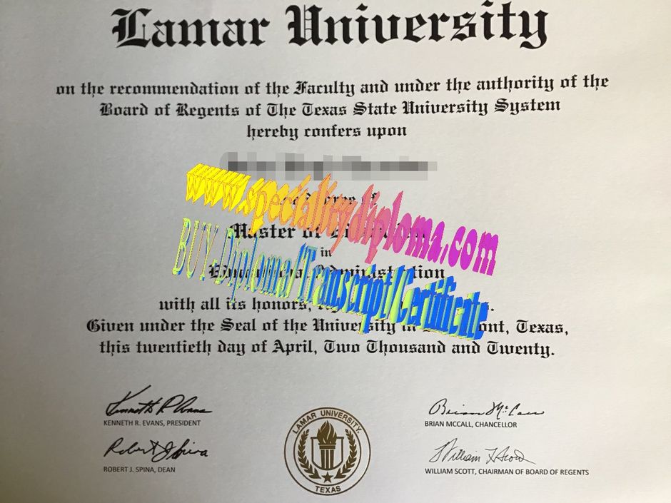 Buy Lamar University Diploma Online