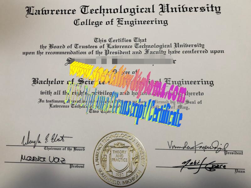 Buy Lawrence Technological University Diploma Online