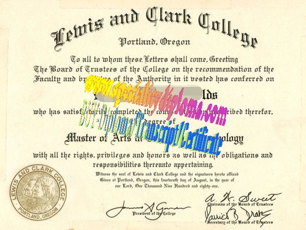 Buy Lewis  Clark College Diploma Online