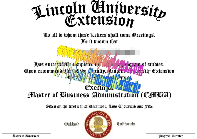 Buy Lincoln University Diploma Online