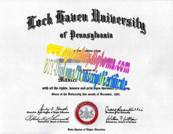 Buy Lock Haven University Diploma Online