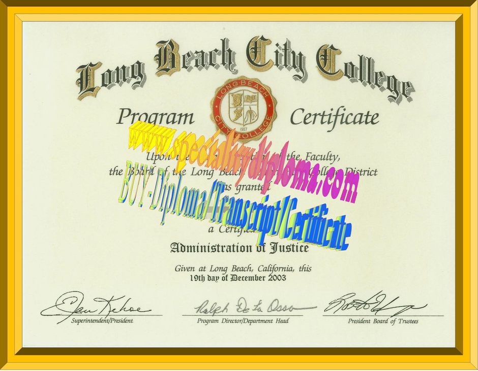 Buy Long Beach City College Diploma Online