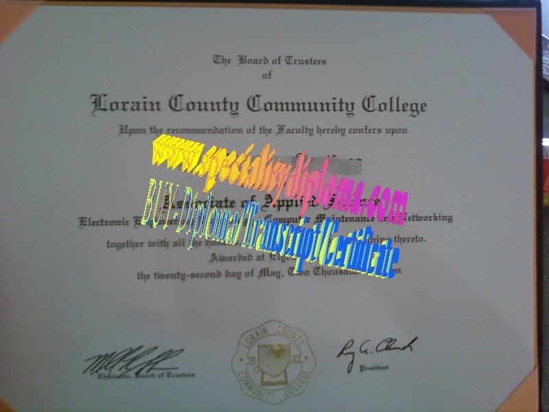 Buy Lorain County Community College Diploma Online