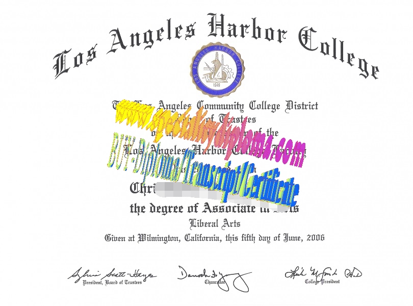 Buy Los Angeles Harbor College Diploma Online