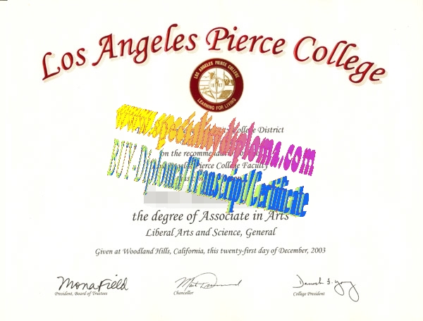 Buy Los Angeles Pierce College Diploma Online