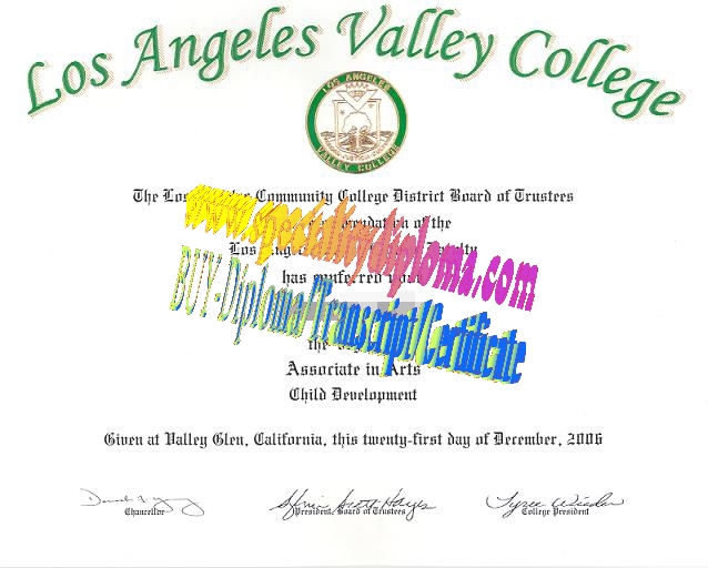 Buy Los Angeles Valley College Diploma Online